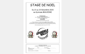 Stage de Noël 2015