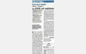 Elite M : Article Dauphiné Libéré 18/04/16