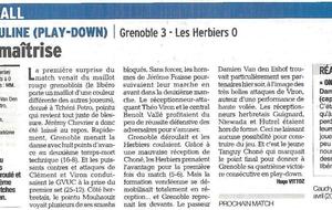 Elite M : Article Dauphiné Libéré 25/04/16
