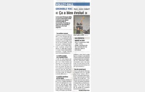 Elite M : Article Dauphiné Libéré 19/05/16