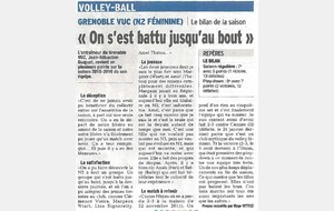 N2F : Article Dauphiné Libéré 06/06/16