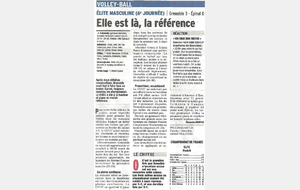 Elite M: 07/11/16: Article Le Dauphiné Libéré