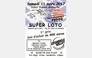 11/03/17: Loto du GVUC